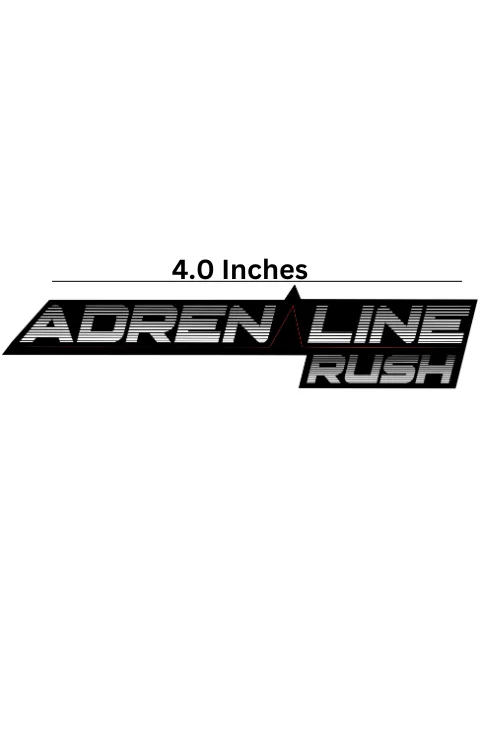 Adrenaline Rush Universal Sticker | Printed In Premium Gloss Vinyl With FPF(Fade Protection Film), Water Proof, Precut Sticker, Pack Of 2